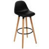 Taburete de bar MAXON negro