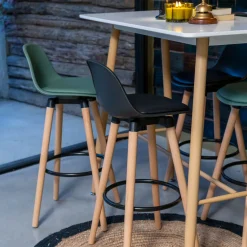 Taburete de bar MAXON verde caqui