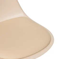 Taburete de bar regulable beige AIKO