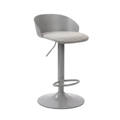Taburete de bar regulable FLAIR gris