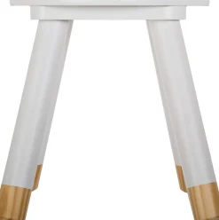 Taburete Douceur Blanco Mdf 24x26.5x24Cm