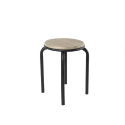 Taburete NOMAD con estructura gris