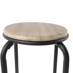 Taburete NOMAD con estructura gris