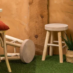 Taburete NYAR de madera 41x28x28cm