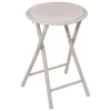 Taburete plegable beige