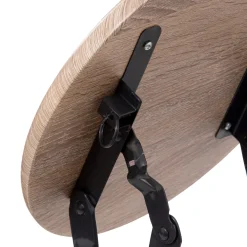 Taburete Plegable Metal+Madera