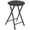 Taburete Plegable Metal Y Terciopelo