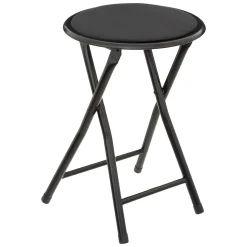 Taburete Plegable Metal Y Terciopelo