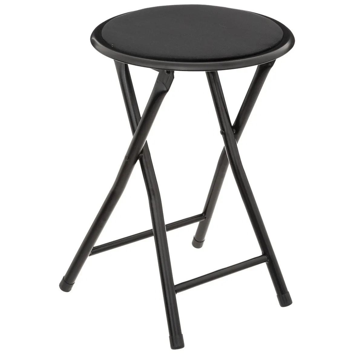 Taburete Plegable Metal Y Terciopelo