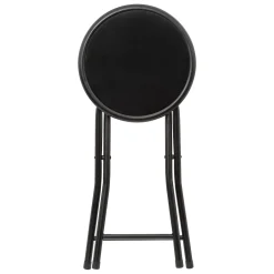 Taburete Plegable Metal Y Terciopelo