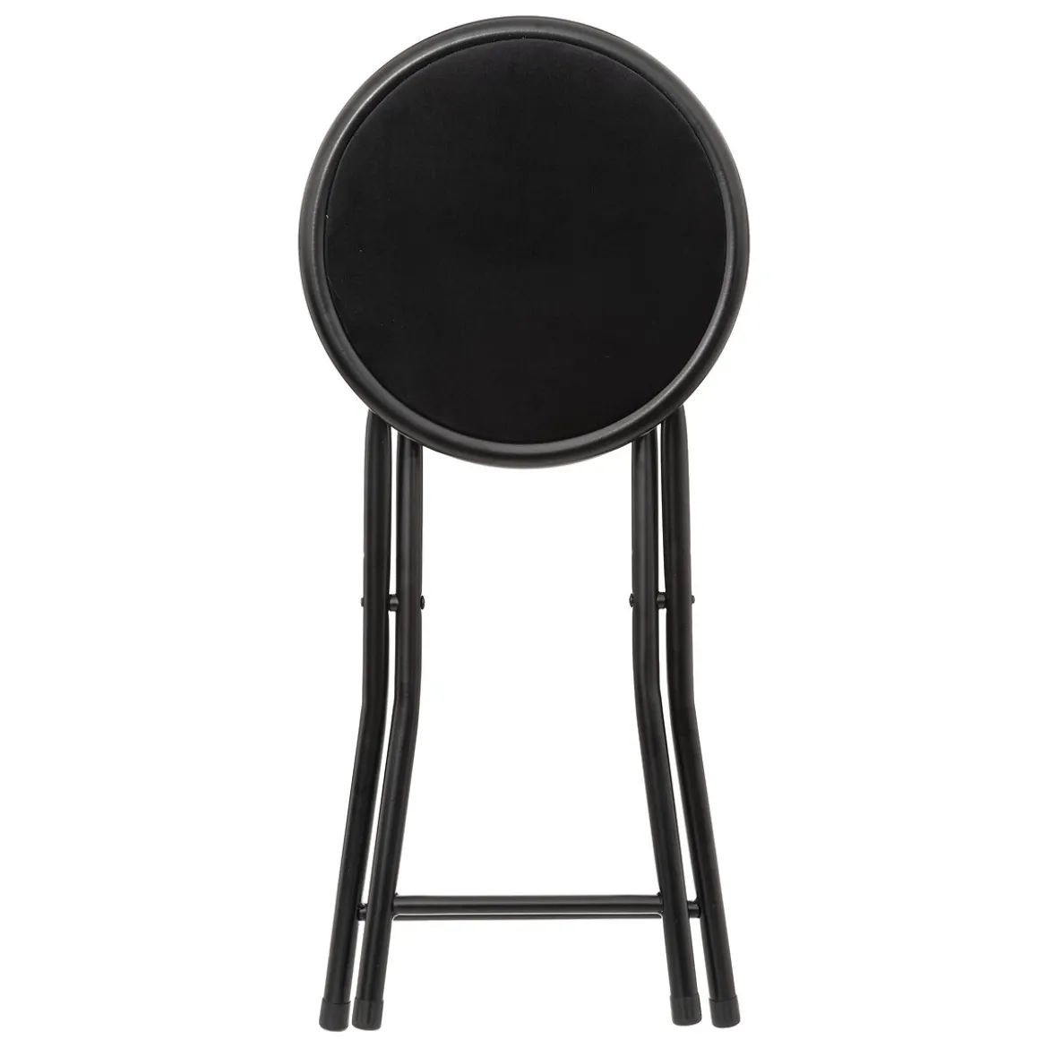 Taburete Plegable Metal Y Terciopelo