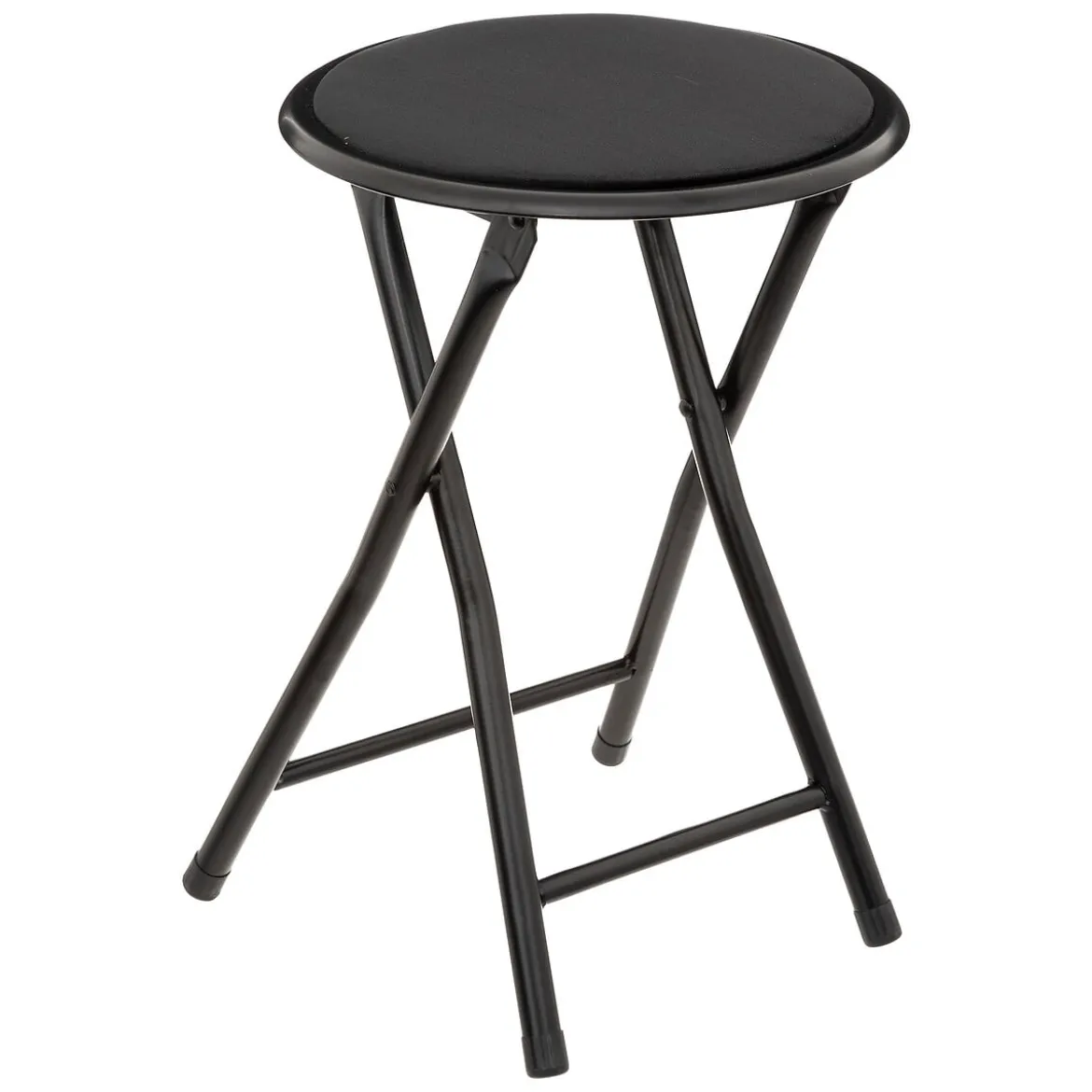 Taburete Plegable Metal Y Terciopelo