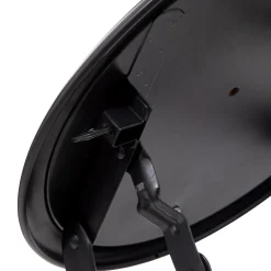 Taburete plegable negro de metal