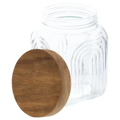 Tarro ARCHE con tapa de madera de acacia 1L