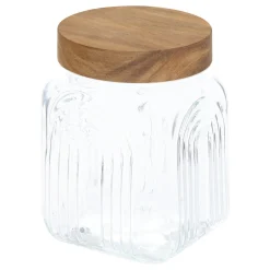 Tarro ARCHE con tapa de madera de acacia 1L