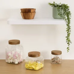Tarro ARCHE con tapa de madera de acacia 2,4L