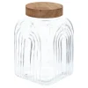 Tarro ARCHE con tapa de madera de acacia 4L