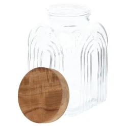 Tarro ARCHE con tapa de madera de acacia 4L