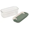 Tarro cuadrada LOCK verde 400ml
