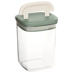 Tarro cuadrado LOCK verde 1.1L