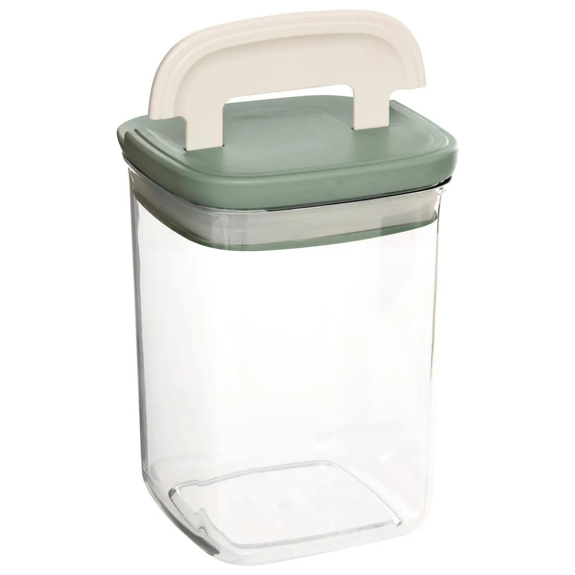 Tarro cuadrado LOCK verde 1.1L