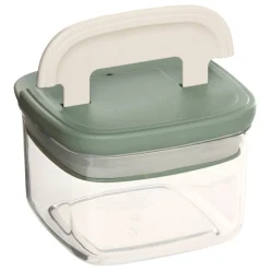Tarro cuadrado LOCK verde 450ml