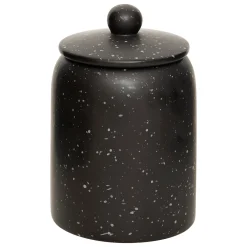 Tarro decorativo WONJ negro 15x10cm