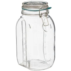 Tarro De Vidrio Tapa Hermética 2L