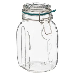 Tarro De Vidrio Tapa Hermética 1L