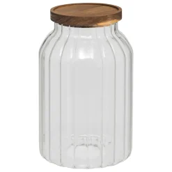 Tarro HARMONY con tapa de madera de acacia 3L