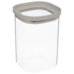 Tarro HERMET beige de vidrio 1l