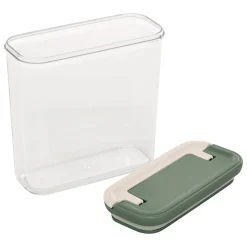 Tarro rectangular LOCK verde 1.3L