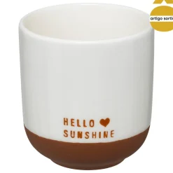 Taza de café HELLO blanca 10cl