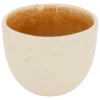 Taza de café WONJA ocre de porcelana 10cl