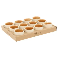 Taza de café WONJA ocre de porcelana 10cl
