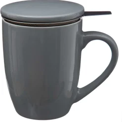 Taza De Cerámica Gris + Filtro 32Cl