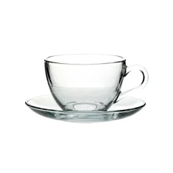 Taza De Té C/Plato De Vidrio 238Cc