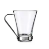 Taza De Vidrio C/Asa De Metal 20Cl