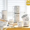 Taza HAPPY de cerámica 32cl