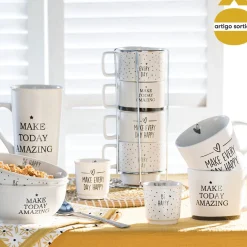 Taza HAPPY de cerámica 32cl