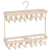 Tendedero con pinzas beige