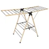 Tendedero para ropa de bambú y metal 13m