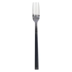 Tenedor de postre inox con mango negro