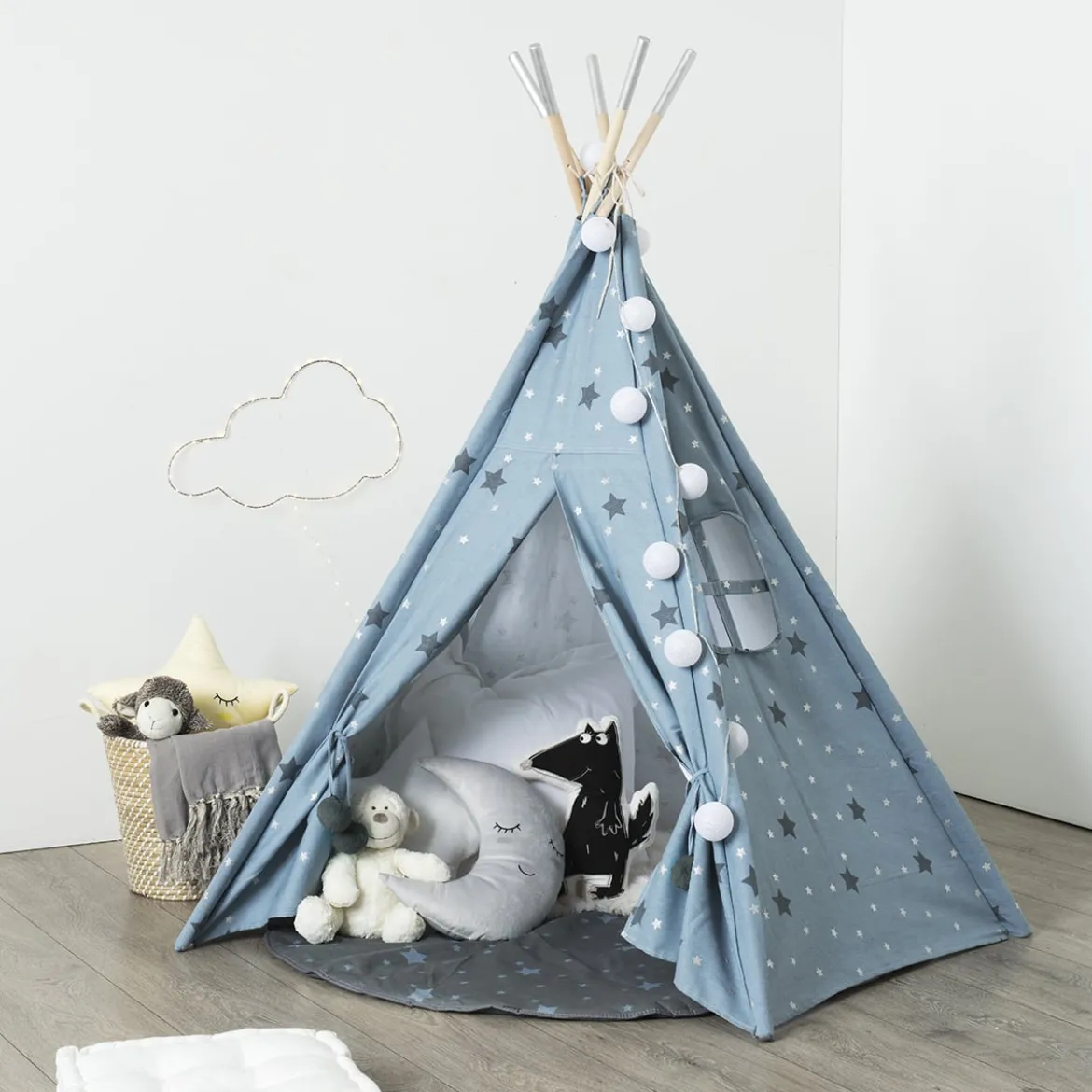 Tienda Tipi Azul C/Estrellas 160Cm