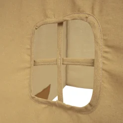 Tienda Tipi Ocre Pompones 120x120x160Cm