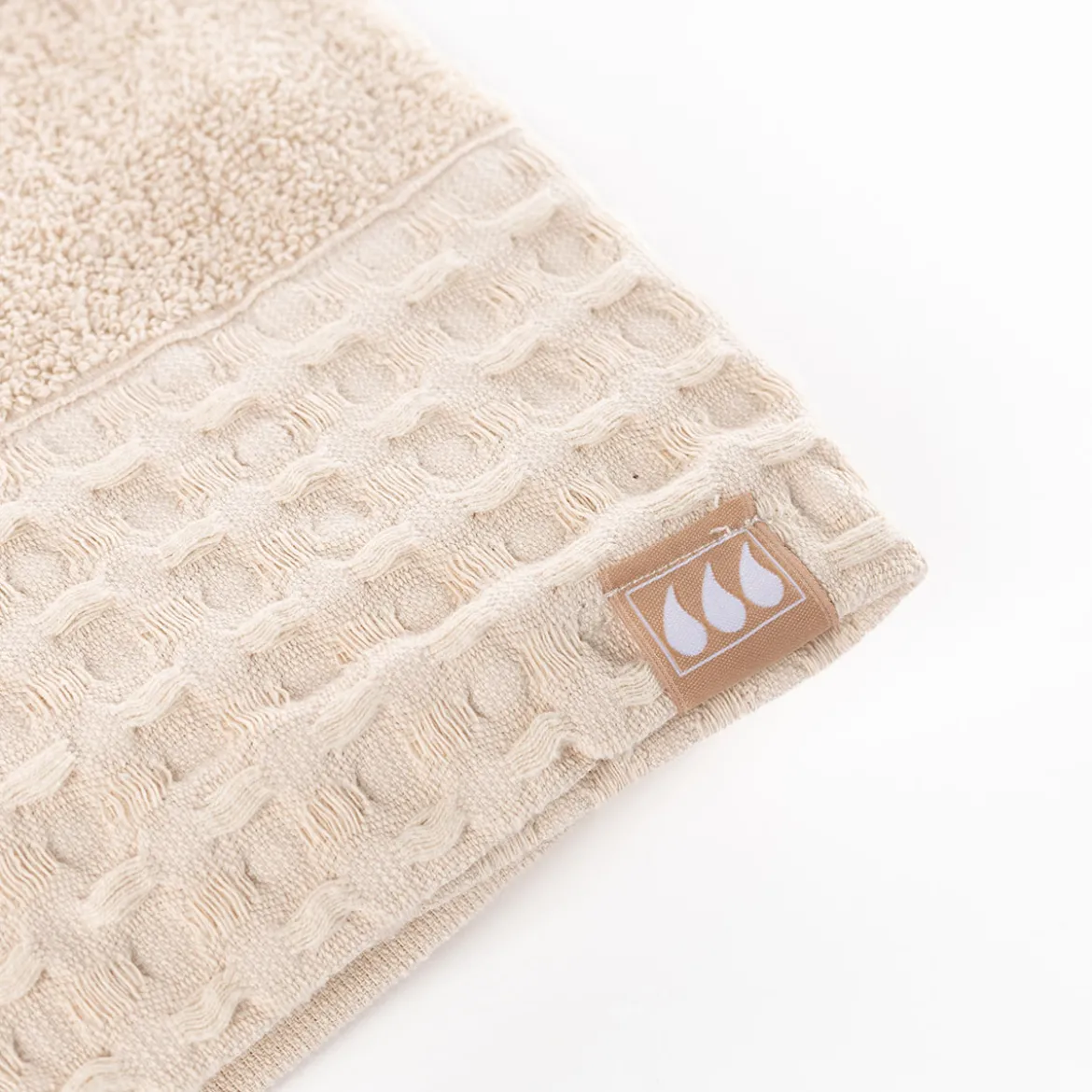 Toalla de baño beige 70x130cm