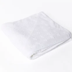 Toalla de baño con capucha blanca con estrellas
