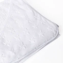 Toalla de baño con capucha blanca con estrellas