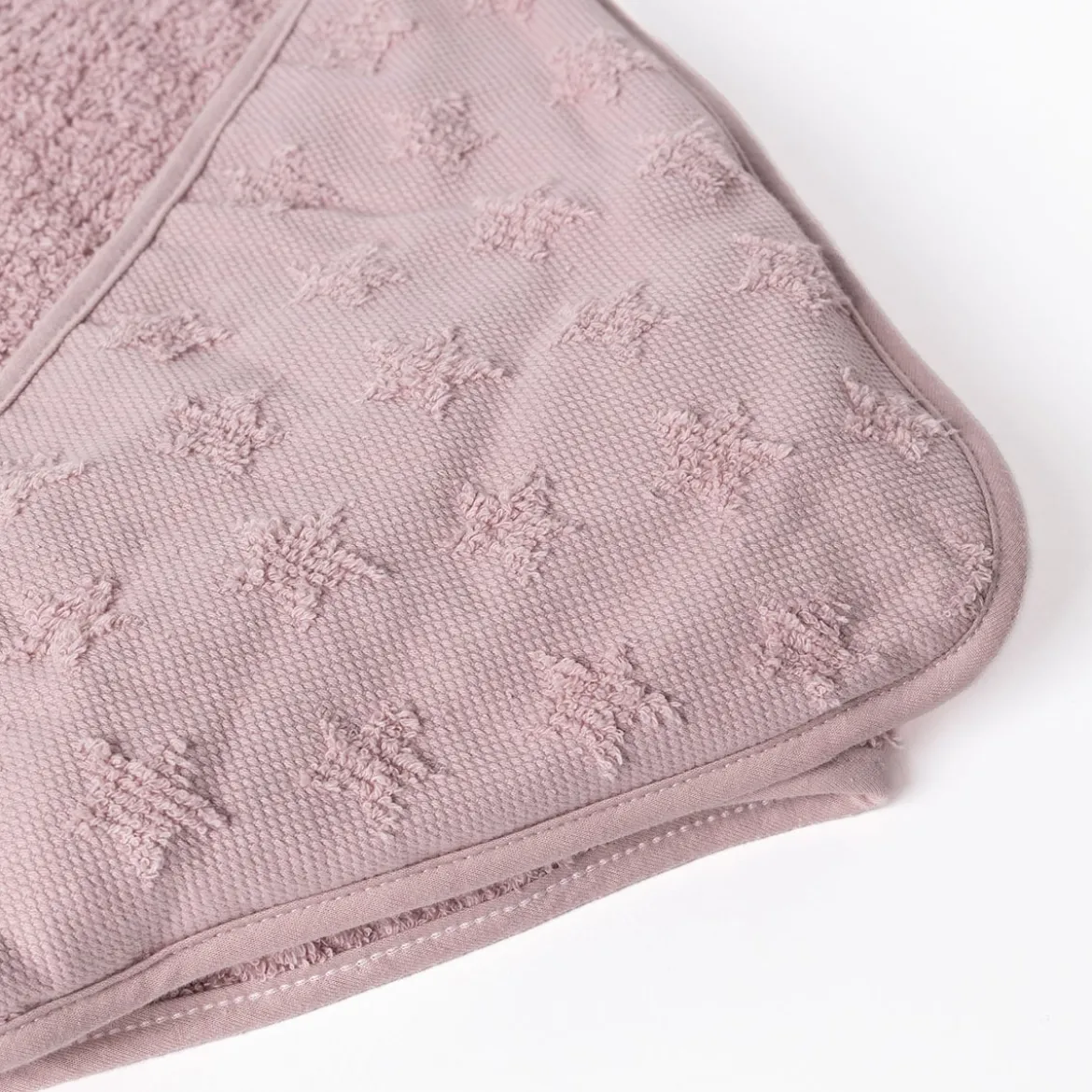 Toalla de baño con capucha rosa estrellas 100x10
