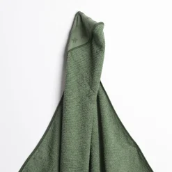 Toalla de baño con capucha verde con estrellas